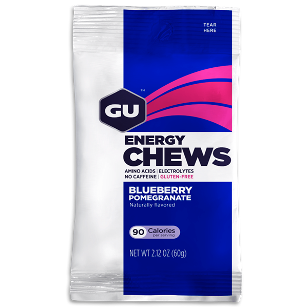 Конфеты жевательные GU Energy Chews, черника-гранат, 1 шт