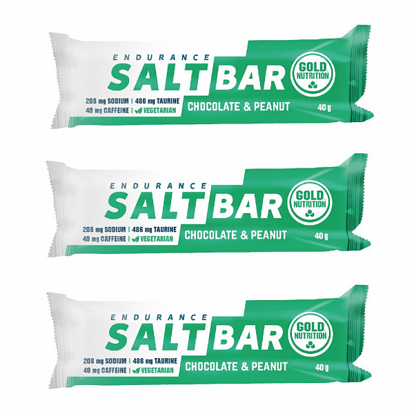 Набор батончик солевой энергетический ENDURANCE SALT (шоколад-арахис), 40гр, 3шт