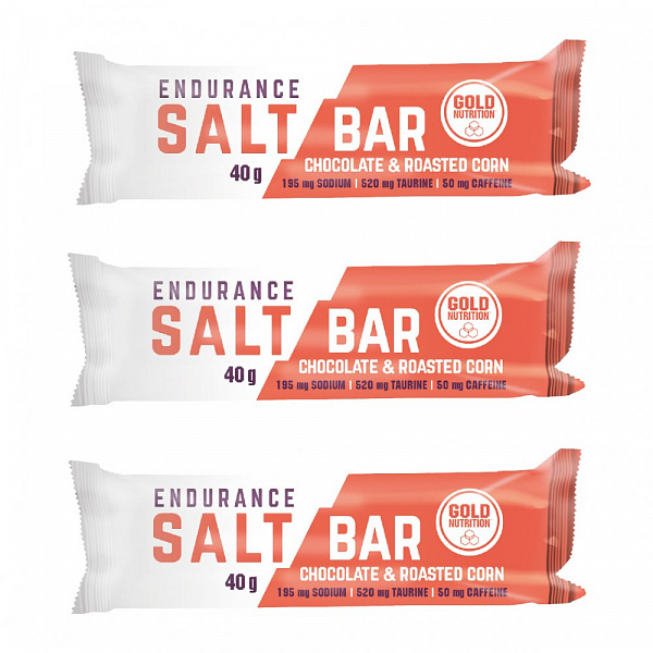 Набор батончик солевой энергетический ENDURANCE SALT (шоколад-кукуруза), 40гр, 3шт
