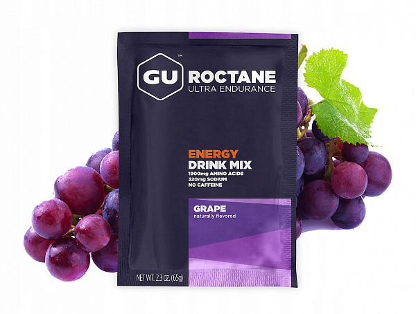Спортивный напиток GU ROCTANE ENERGY DRINK MIX 1 шт x 65 г, Виноград