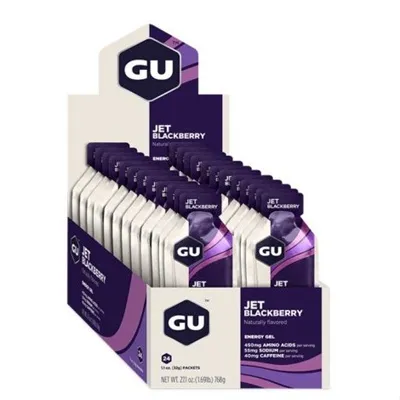 Гель энергетический GU ENERGY GEL Упаковка 24 шт Ежевика Джет фото в магазине FilSport.ru